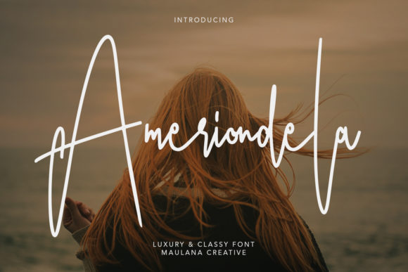 Ameriondela: A Luxurious Script Typeface for Web Design