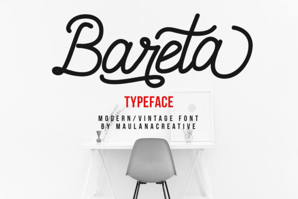 Bareta: A Modern Handwritten Typeface for Editorial Design