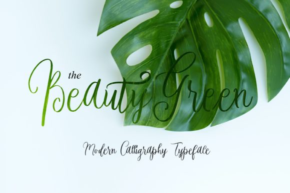Beauty Green: A Designer's Take on Modern Script Styling