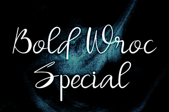 Bold Wroc Special: A Handwritten Font for Polished Branding