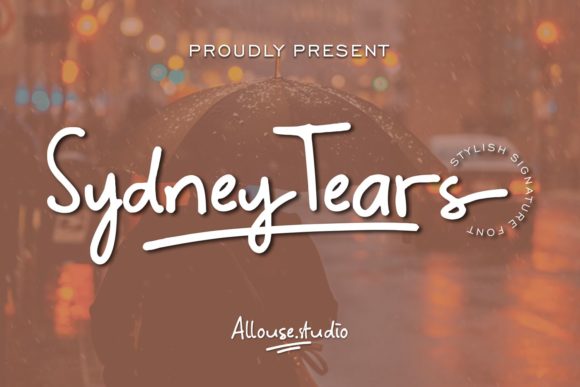 Bring Sydney Tears Font to Life in Your Handmade Shop