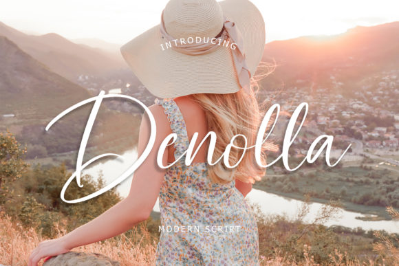 Denolla: A Romantic Script Typeface for Editorial Elegance