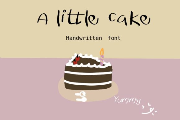Elevate Your Brand with the A Little Cake Typeface