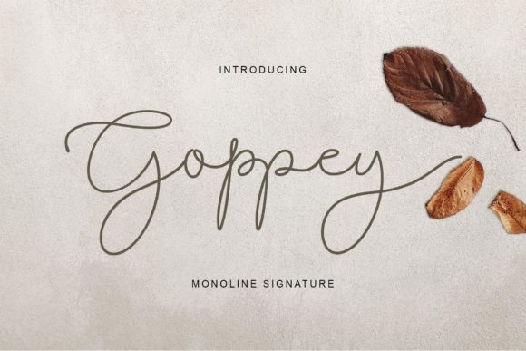 Goppey: A Delicate Handwritten Font for Makers