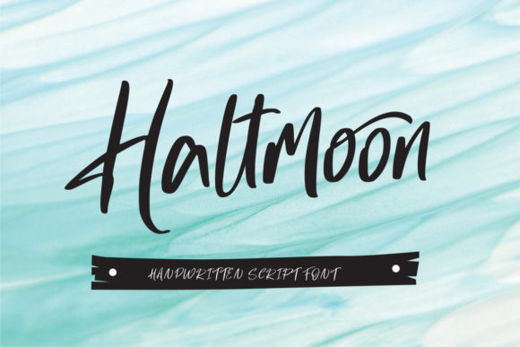 Haltmoon: A Bold Handwritten Font for Editorial Design