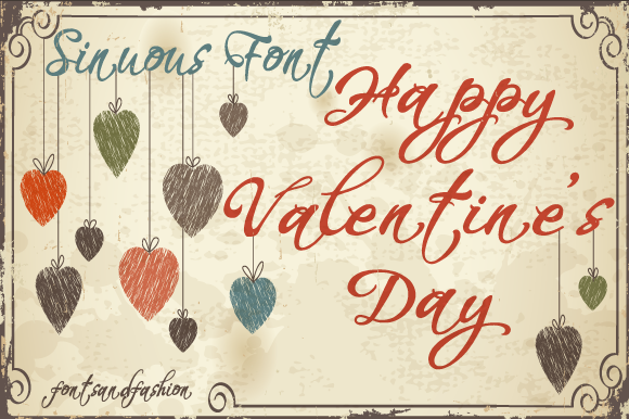 Happy Valentine's Day: A Delicate Script Font for Editorial Design