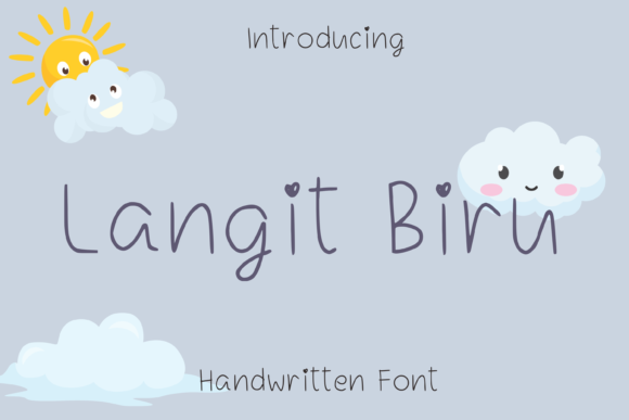 Langit Biru: A Handwritten Font for Editorial Design