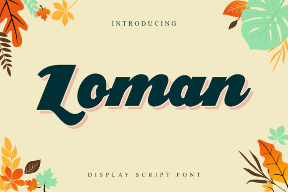Loman: A Bold Vintage Typeface for Authentic Branding