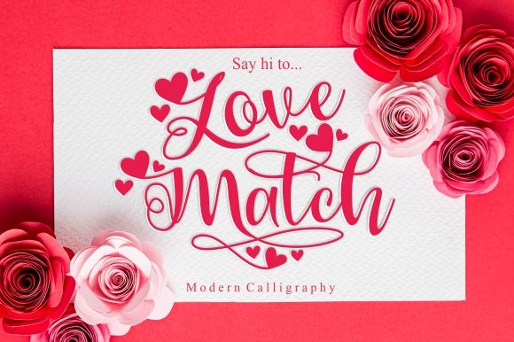 Love Match: A Romantic Script Font for Digital Branding