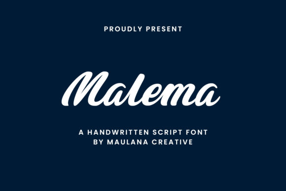 Malema: A Bold Handwritten Typeface for Editorial Design