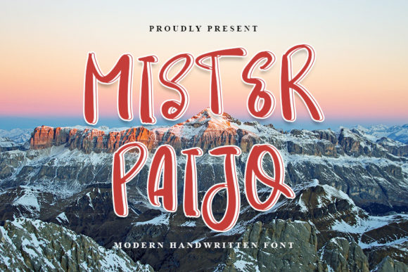 Mister Paijo: A Joyful Handwritten Font for Makers