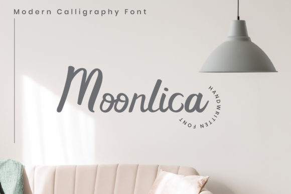 Moonlica Font: A Polished Handwritten Typeface for Branding