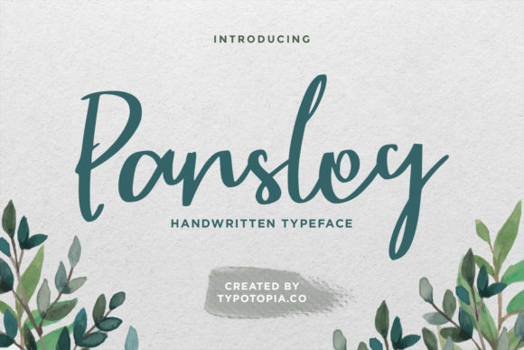 Parsley Font: A Handwritten Typeface for Makers