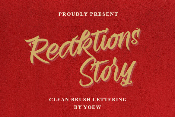 Reaktions Story: The Bold Handwritten Font for Makers