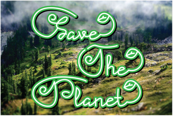 Save the Planet: A Delicate Handwritten Font for Eco Brands
