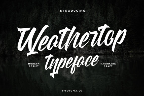 Weathertop: A Handwritten Font for Editorial Design